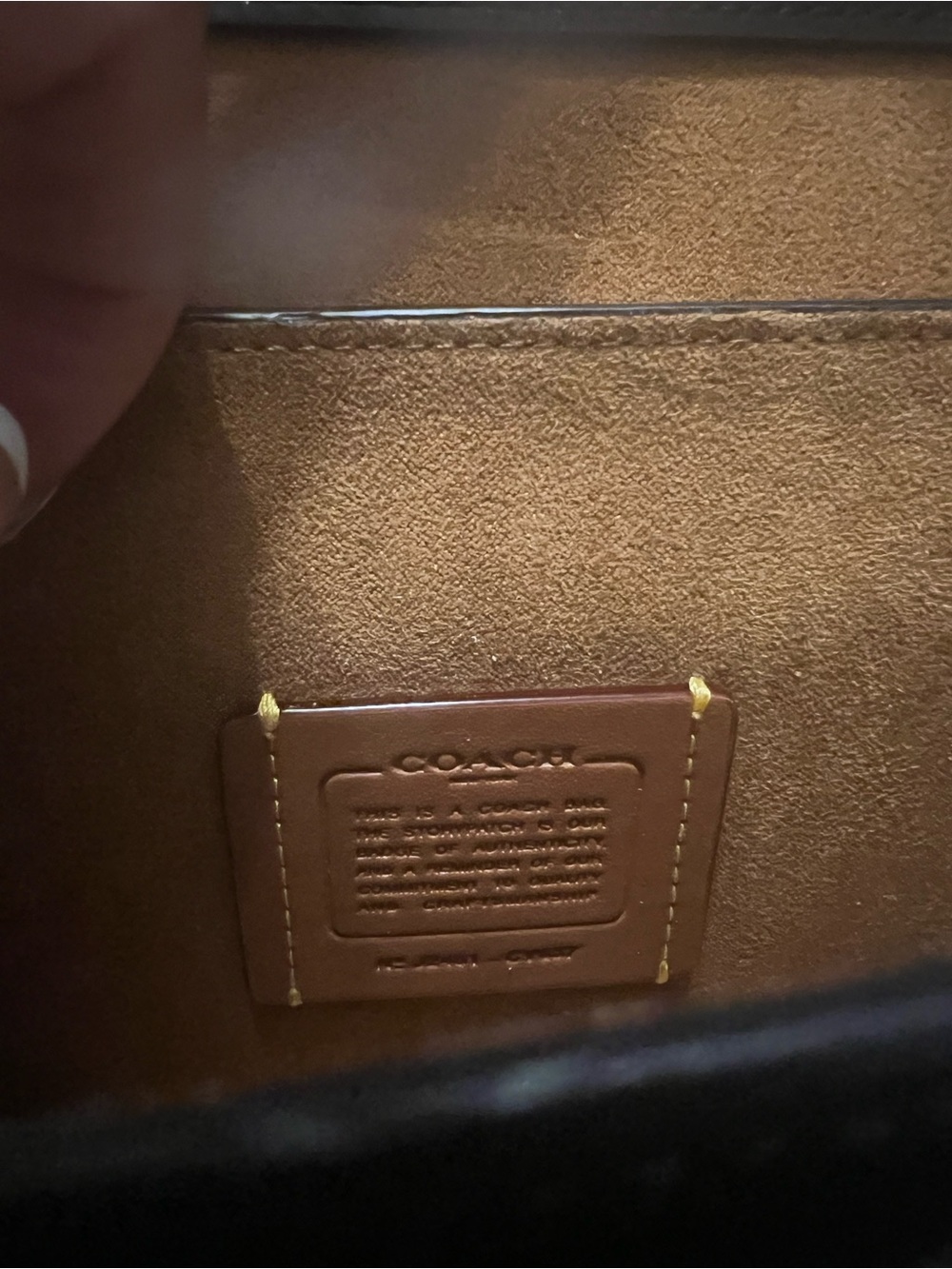 Coach Black Patent Leather Quinn Crossbody Bag - Picture 3 of 4
